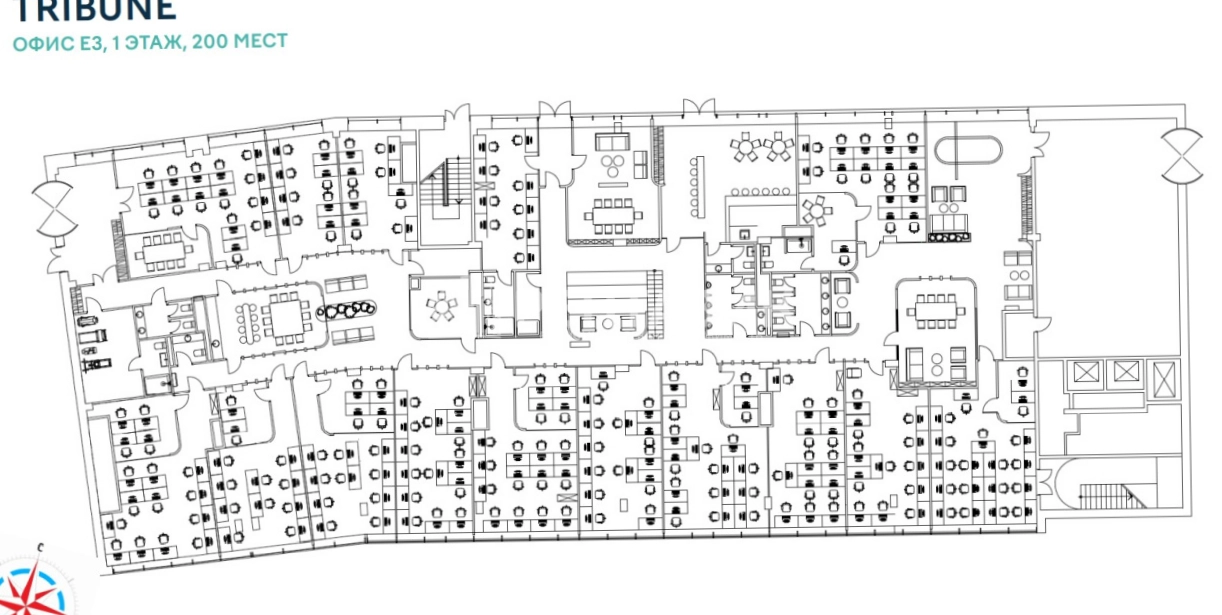 Офис Manufaqtury Poklonka Place площадью 1328 квадратных метров