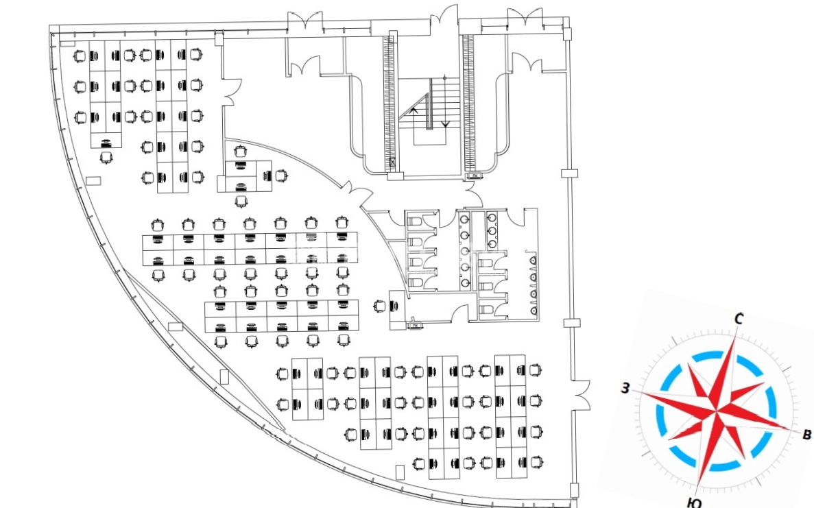 Офис Manufaqtury Poklonka Place площадью 455 квадратных метров