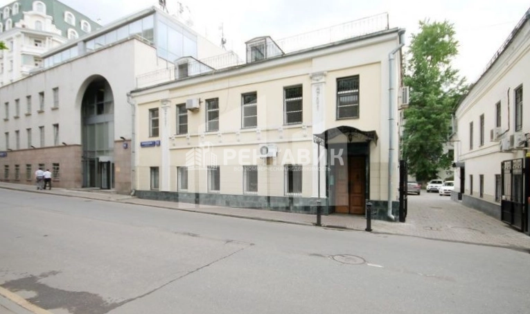 фасад дома, здание по адресу г Москва, Коробейников пер, д 22 стр 1 