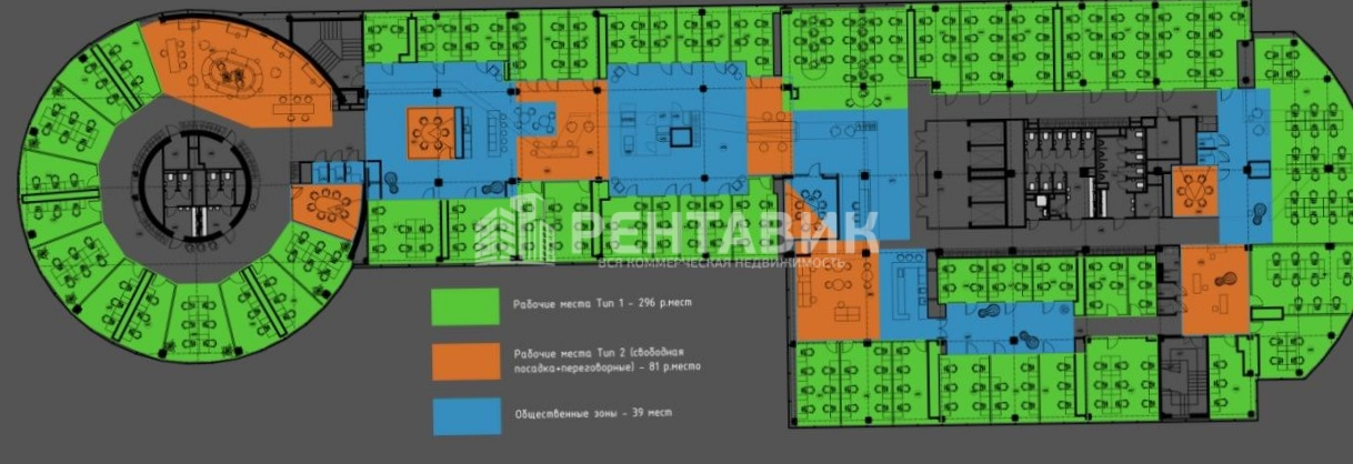 Офис WORKKI На Тульской площадью 4370 квадратных метров