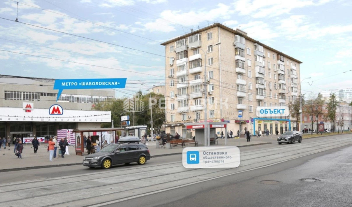 фасад дома, здание по адресу г Москва, ул Шаболовка, д 30