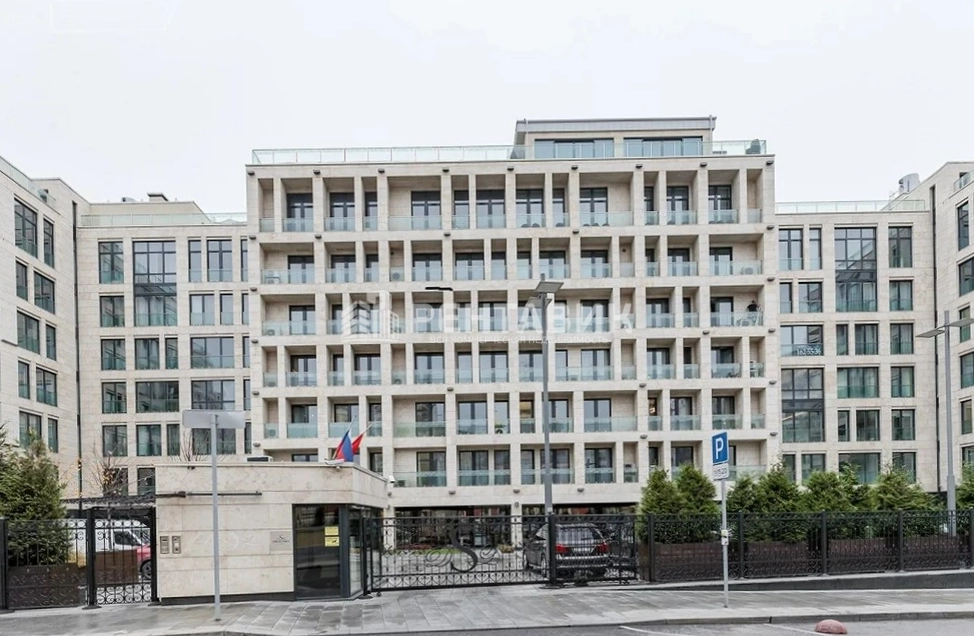 фасад дома, здание по адресу г Москва, 1-й Смоленский пер, д 21
