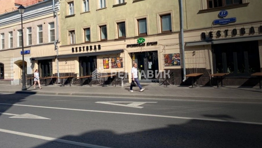 фасад дома, здание по адресу г Москва, ул Покровка, д 27