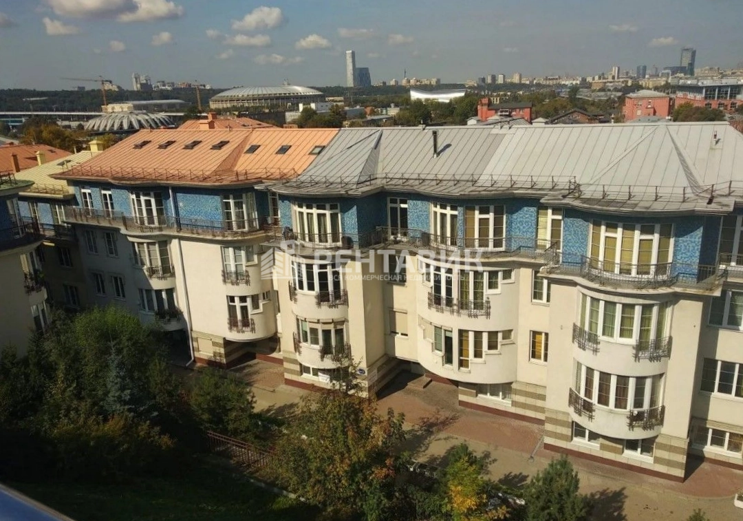 фасад дома, здание по адресу г Москва, Андреевская наб, д 1 к 1