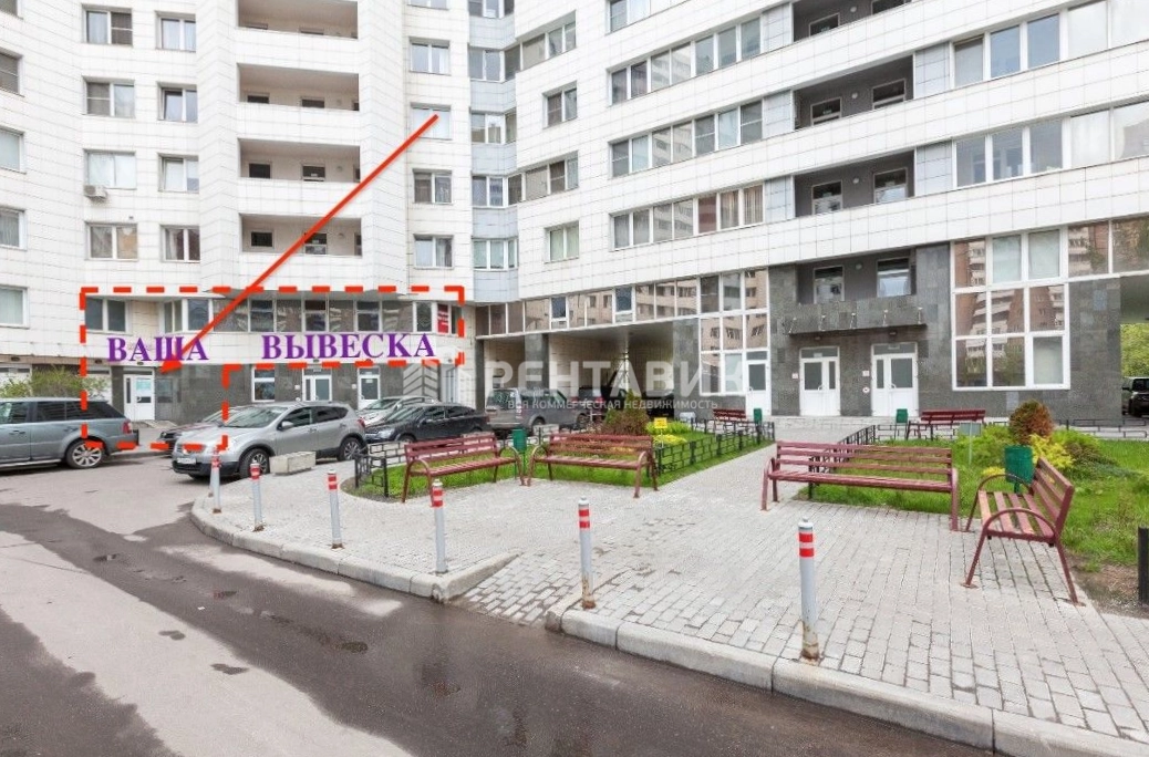 фасад дома, здание по адресу г Москва, пр-кт Маршала Жукова, д 76 к 2