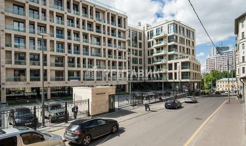 фасад дома, здание по адресу г Москва, 1-й Смоленский пер, д 21