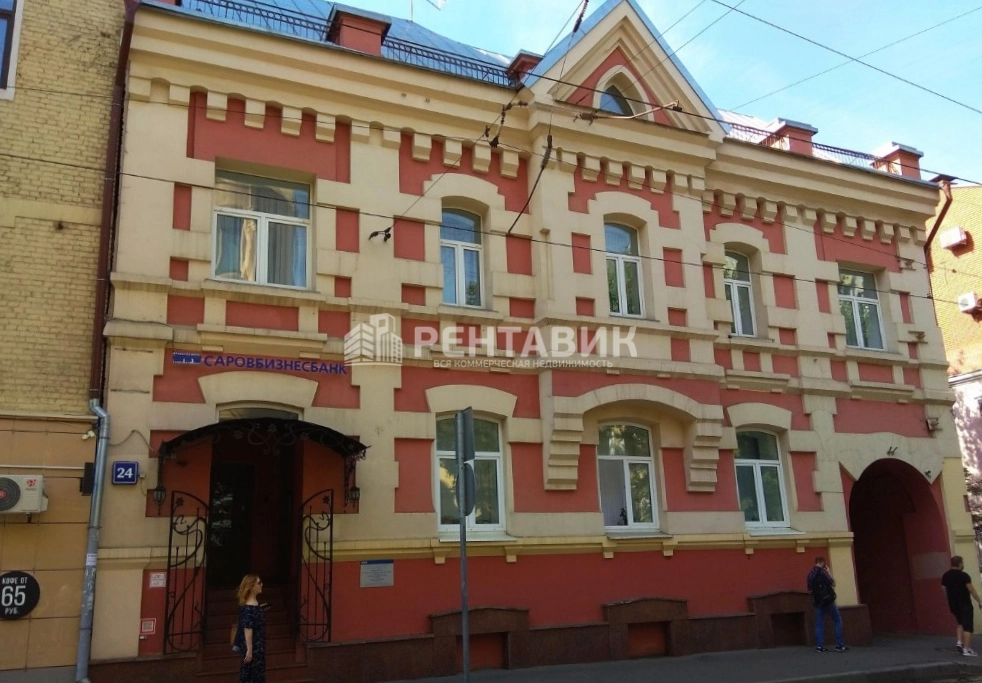 фасад дома, здание по адресу г Москва, ул Бауманская, д 24