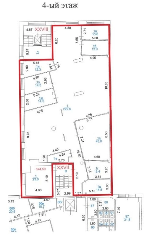 Офис Шаболовка 31. Корпус Б площадью 383 квадратных метров
