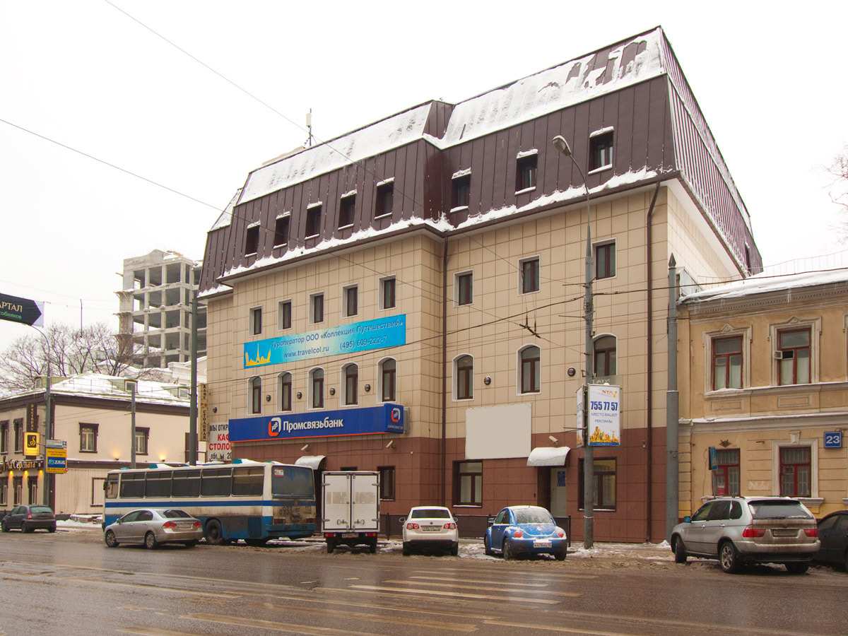 фасад дома, здание по адресу г Москва, ул Долгоруковская, д 21 стр 1