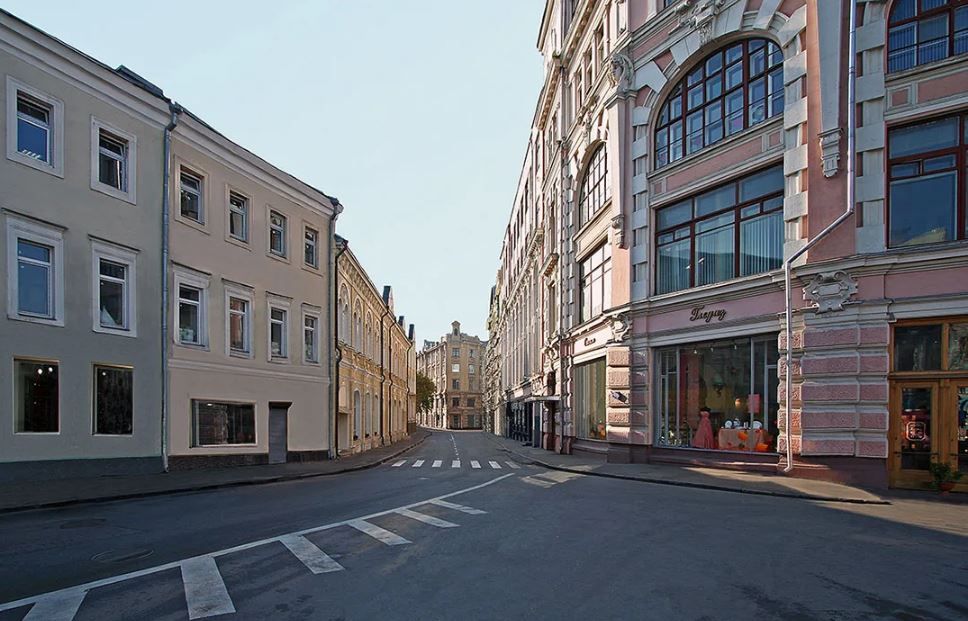 фасад дома, здание по адресу г Москва, ул Мясницкая, д 8/2 