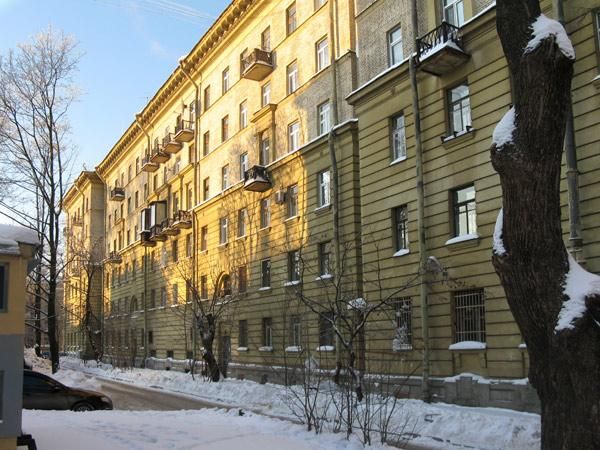 фасад дома, здание по адресу г Санкт-Петербург, ул Молдагуловой, д 5