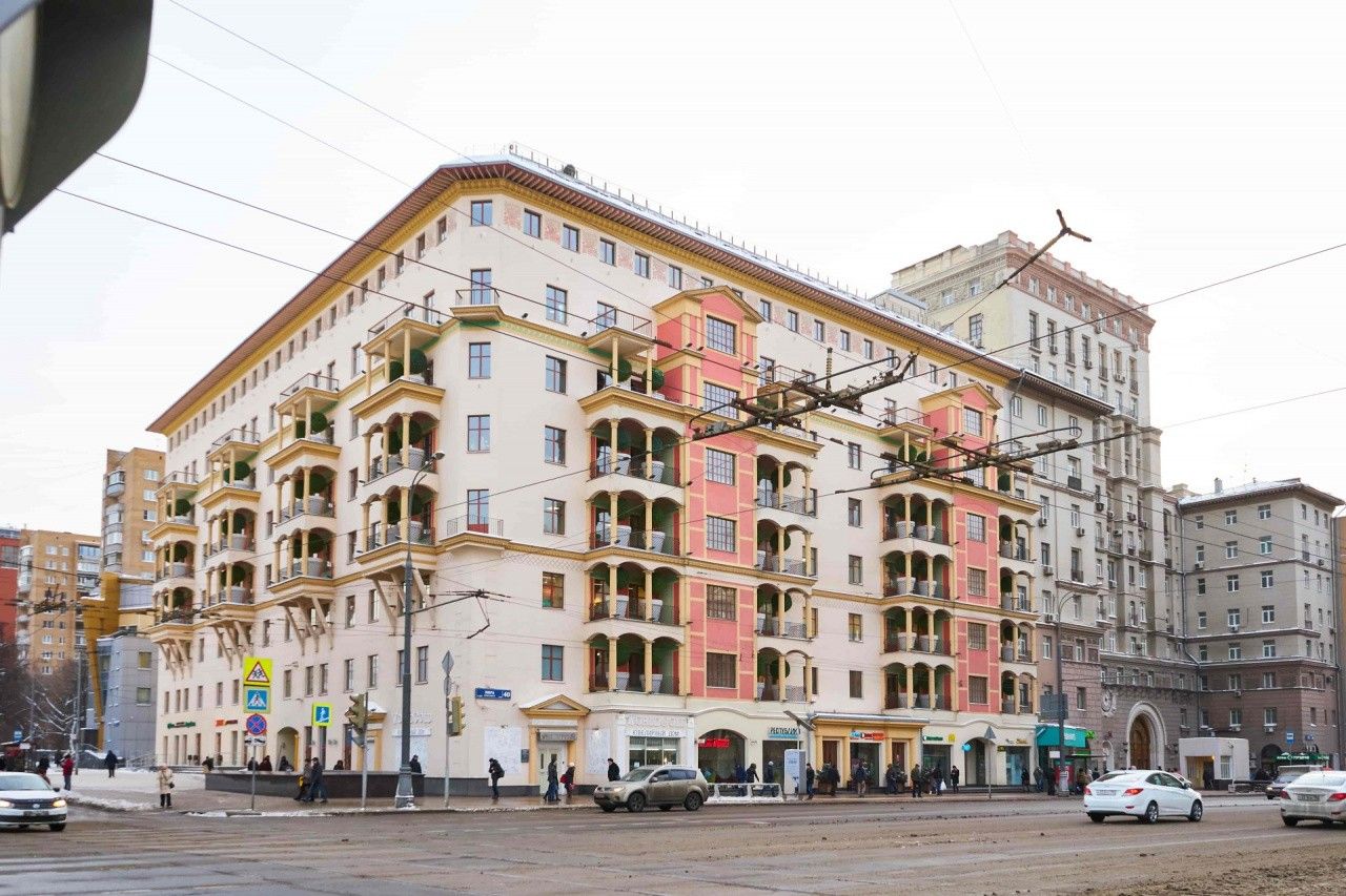 фасад дома, здание по адресу г Москва, пр-кт Мира, д 40