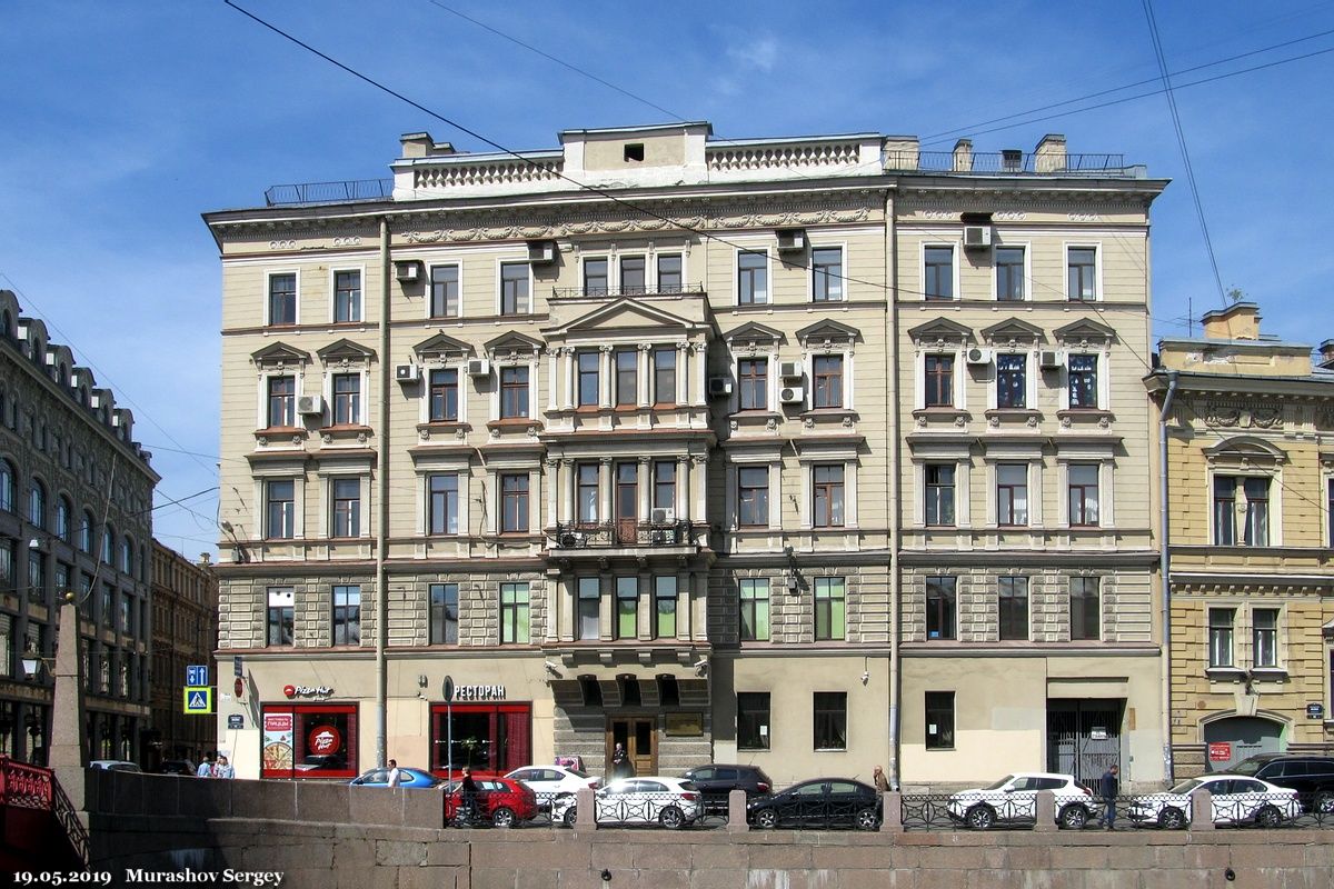 фасад дома, здание по адресу г Санкт-Петербург, ул Гороховая, д 16/71