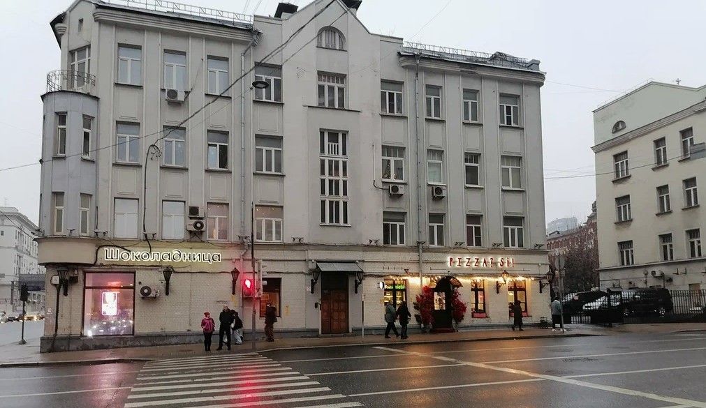 фасад дома, здание по адресу г Москва, пр-кт Мира, д 77 к 1