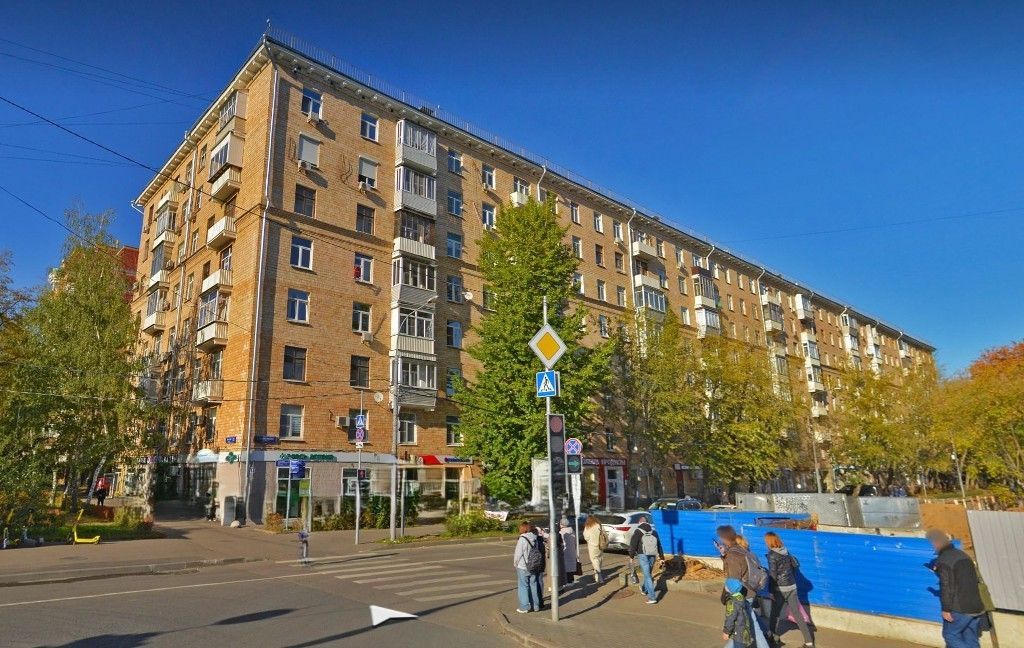 фасад дома, здание по адресу г Москва, ул Барклая, д 12