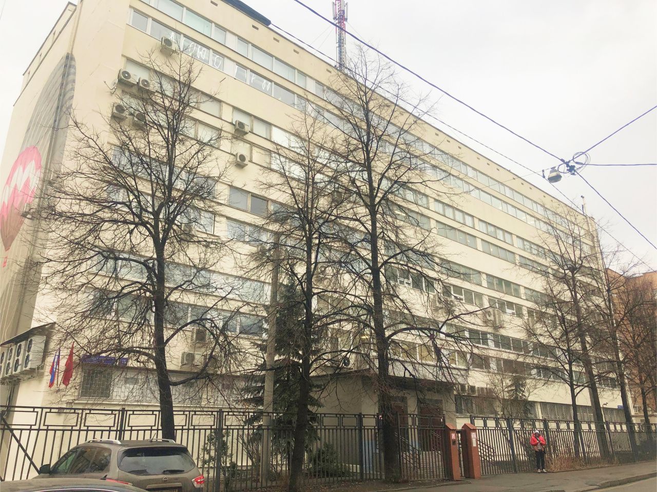 фасад дома, здание по адресу г Москва, Земледельческий пер, д 15 