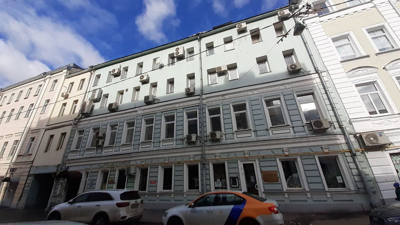 фасад дома, здание по адресу г Москва, Малый Каретный пер, д 7 стр 1 