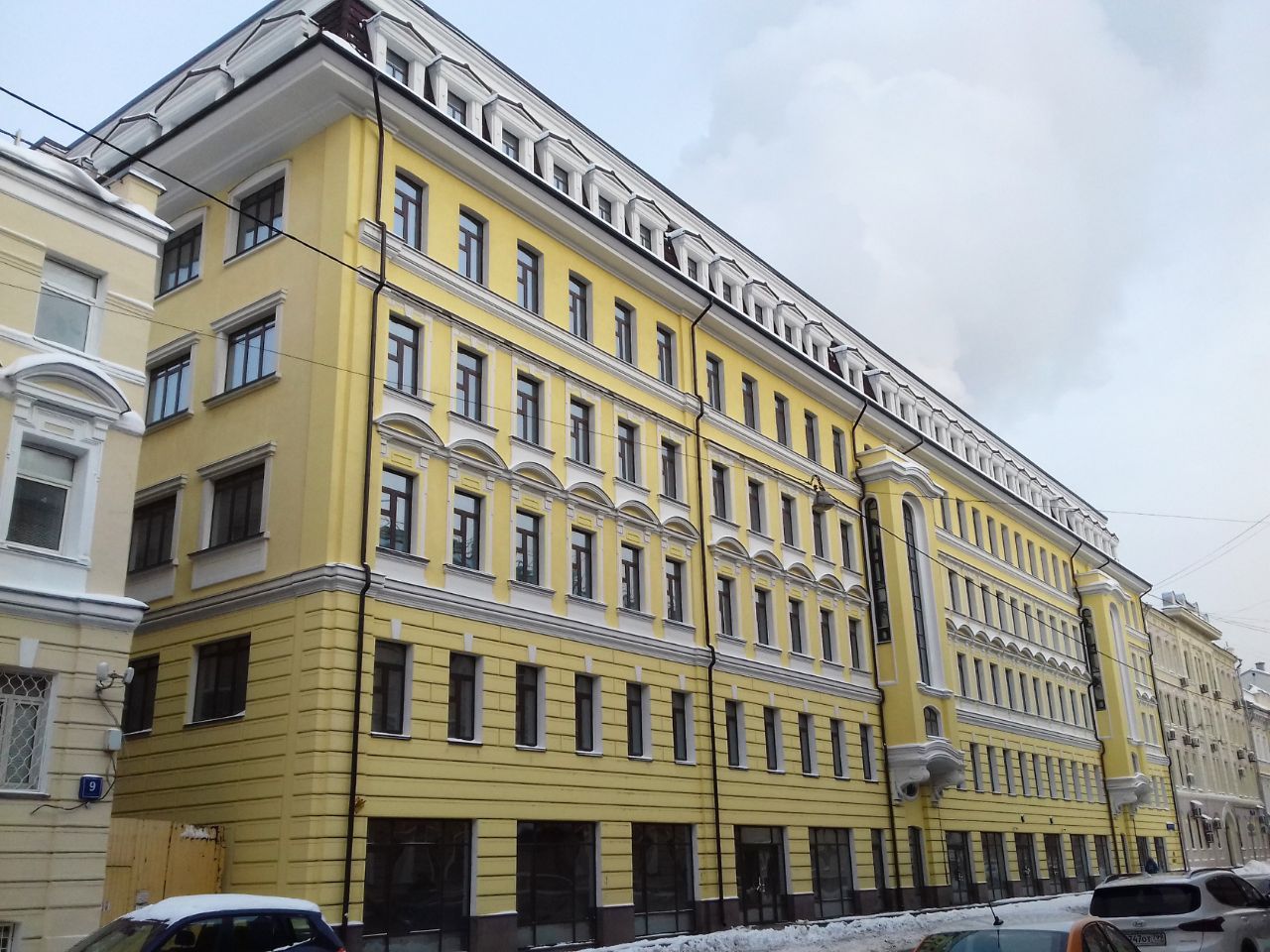 фасад дома, здание по адресу г Москва, ул Садовническая, д 9А