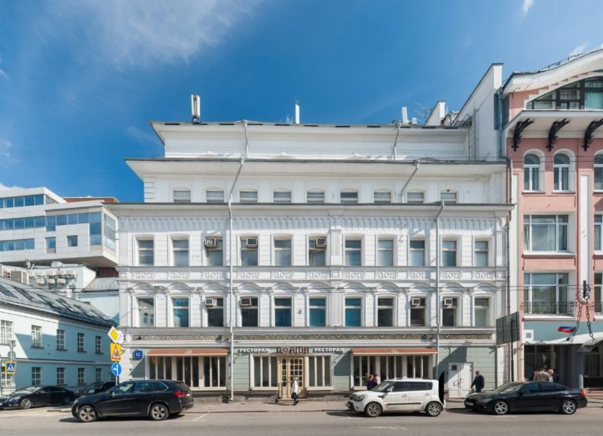 фасад дома, здание по адресу г Москва, ул Сретенка, д 12 
