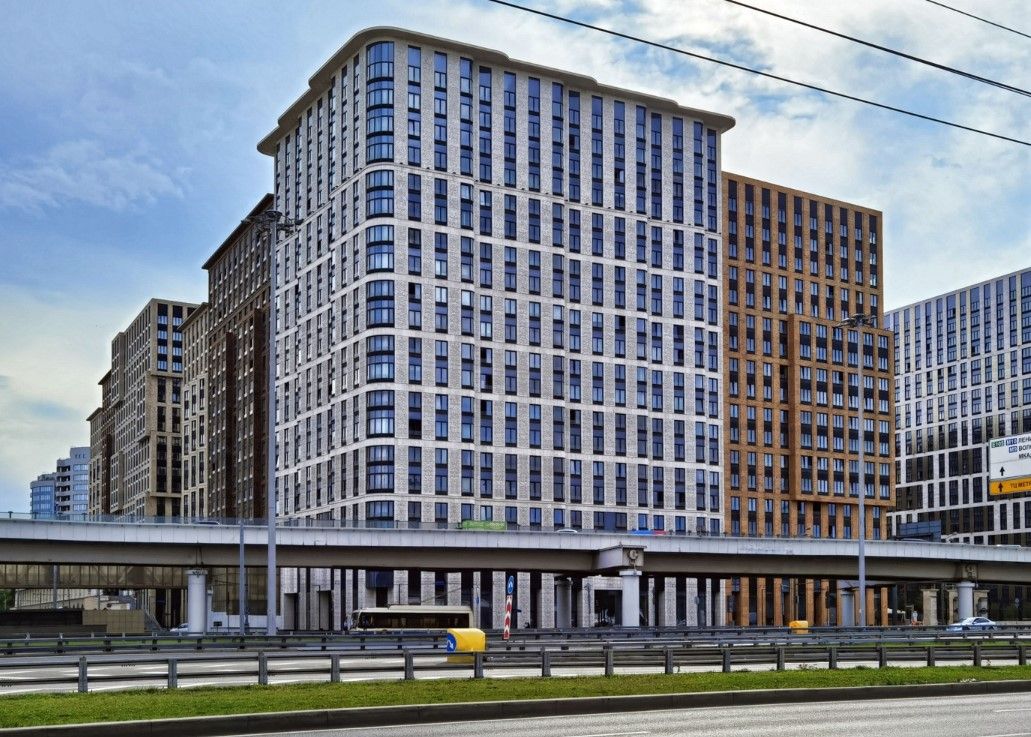 фасад дома, здание по адресу г Москва, Ленинградский пр-кт, д 29 к 1 