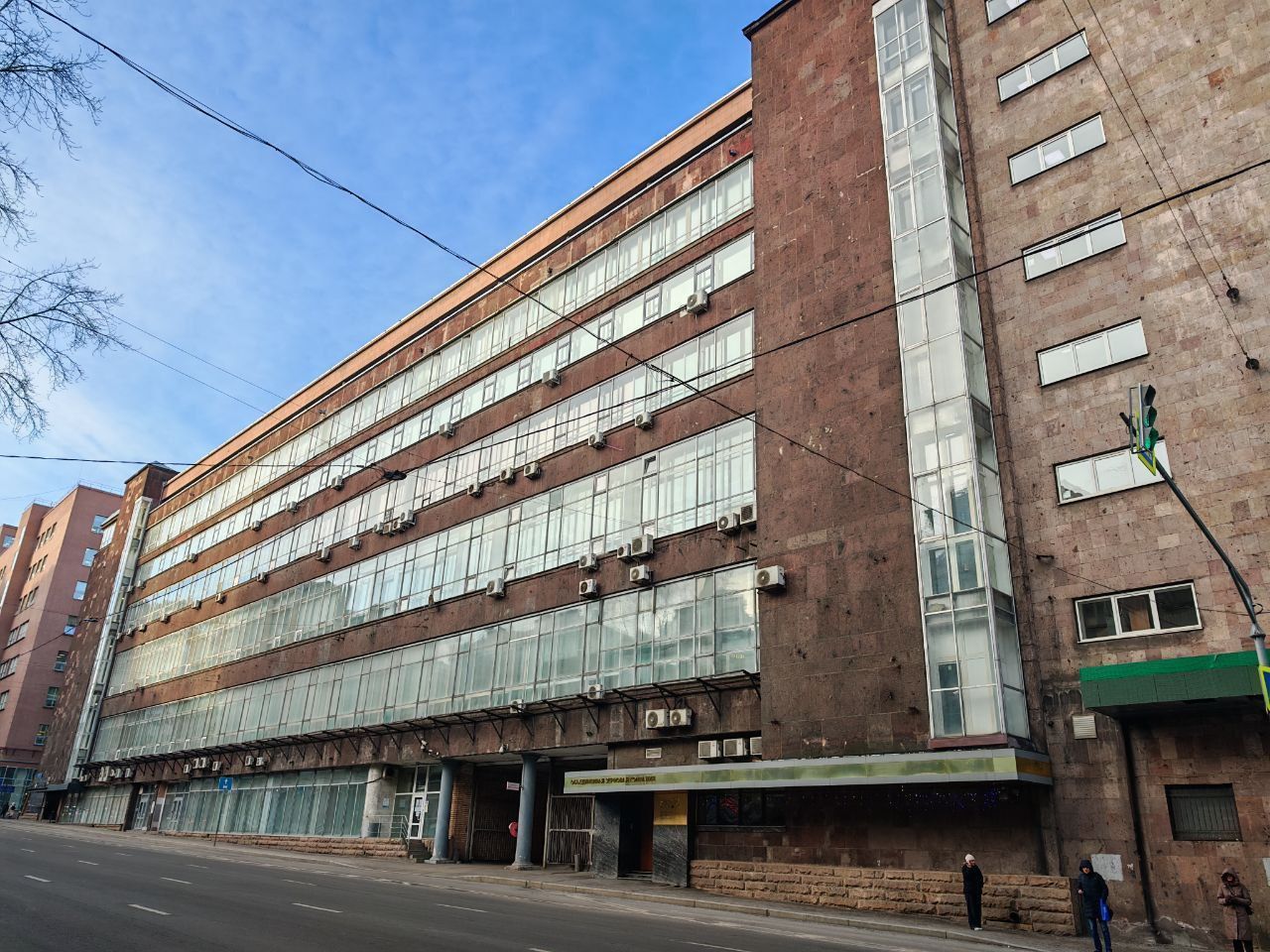 фасад дома, здание по адресу г Москва, Орликов пер, д 3 стр 1