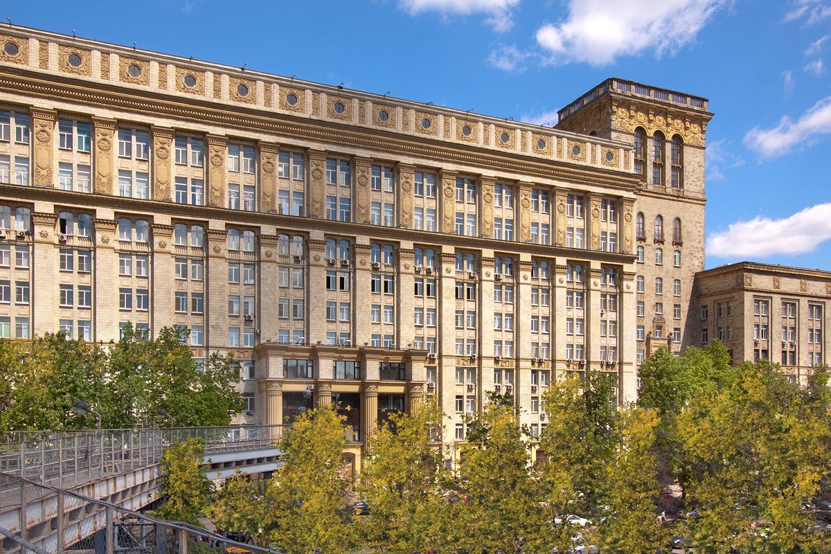 фасад дома, здание по адресу г Москва, Ленинградский пр-кт, д 80 к 16 