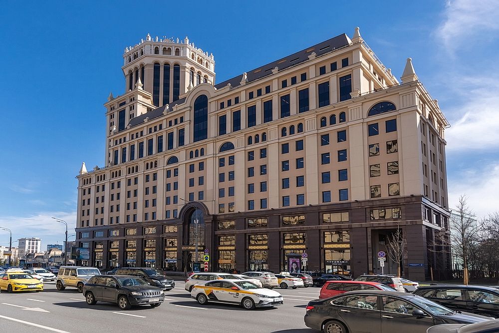 фасад дома, здание по адресу г Москва, Павелецкая пл, д 2 стр 1