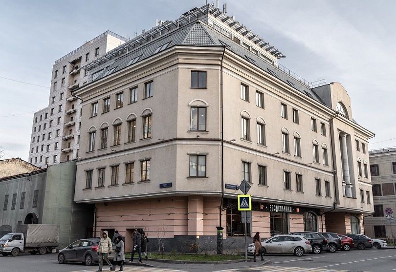 фасад дома, здание по адресу г Москва, Большой Строченовский пер, д 7