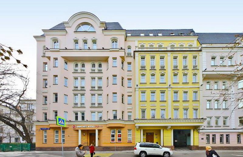 фасад дома, здание по адресу г Москва, Большой Кисловский пер, д 9 