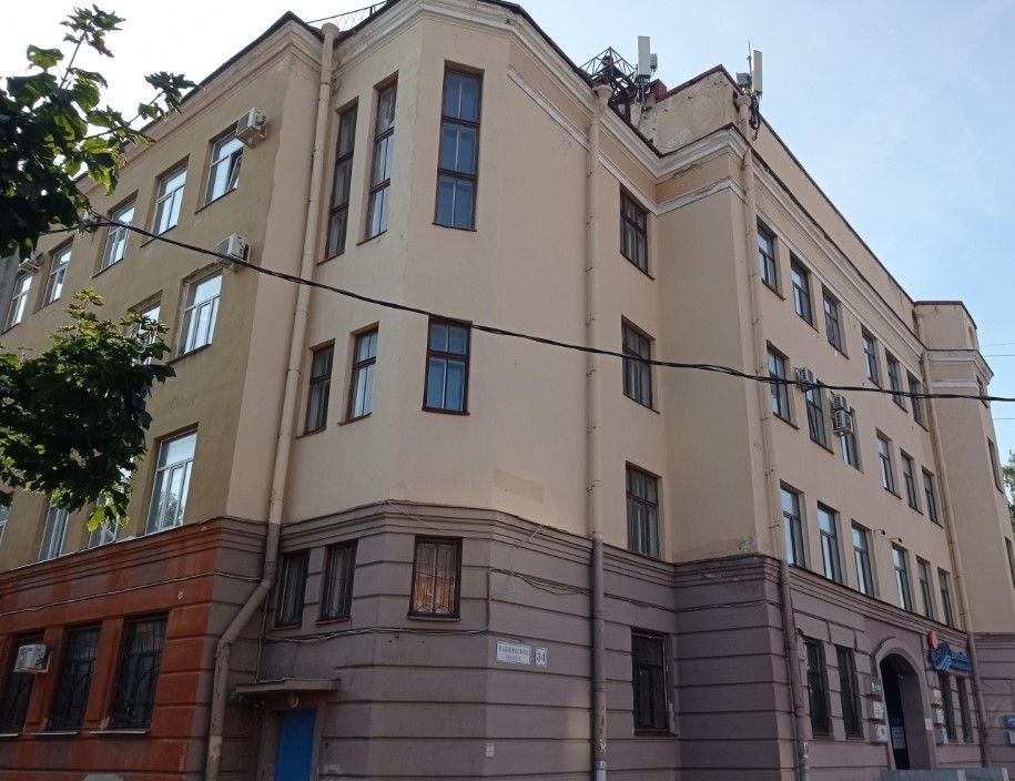 фасад дома, здание по адресу г Санкт-Петербург, Выборгское шоссе, д 34