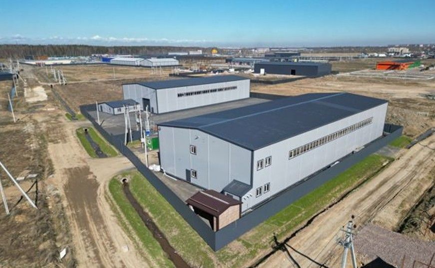 фасад дома, здание по адресу Ленинградская обл, Ломоносовский р-н, тер Промышленная зона Пески, ул Технологическая, стр 8