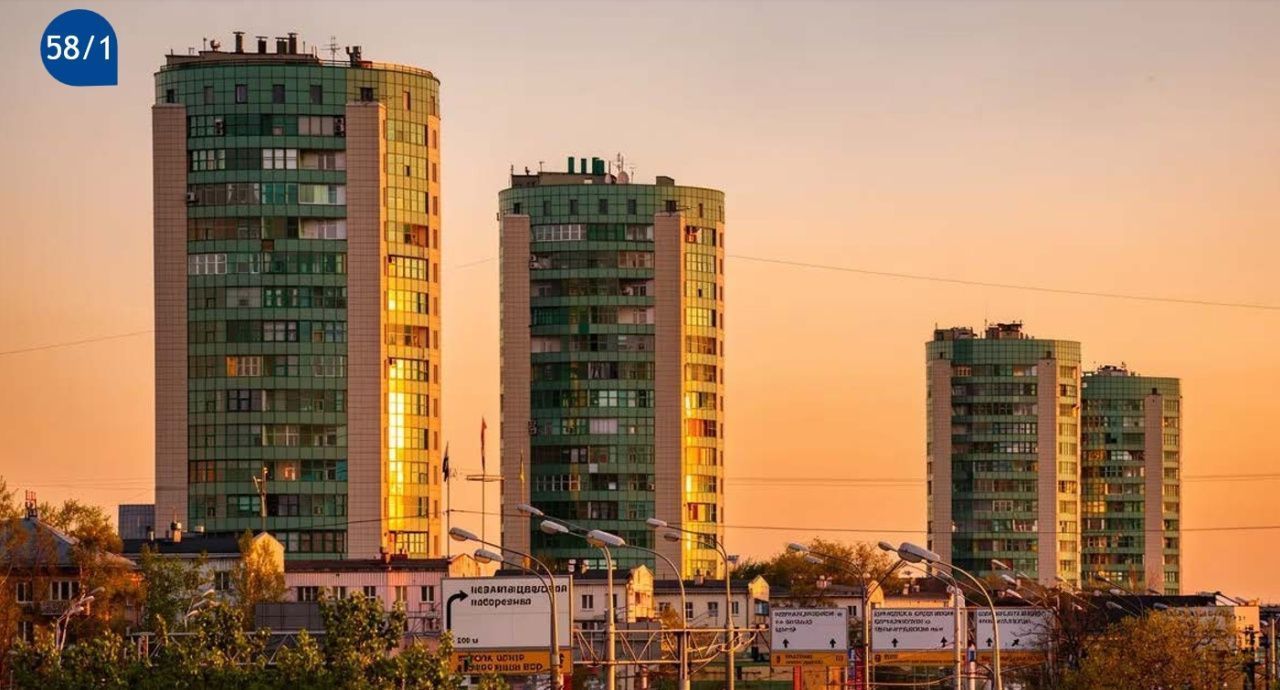фасад дома, здание по адресу г Москва, пр-кт Маршала Жукова, д 58 к 1