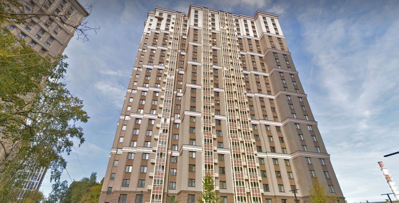 фасад дома, здание по адресу г Москва, ул Ротмистрова, д 2 к 1