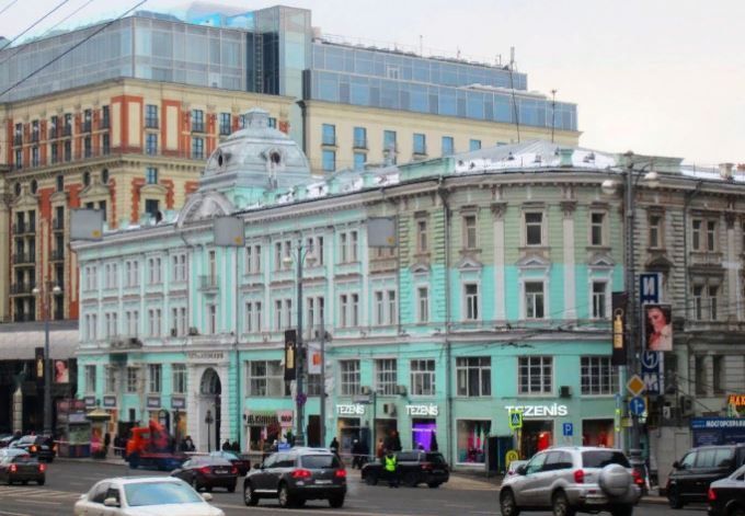 фасад дома, здание по адресу г Москва, ул Тверская, д 5/6