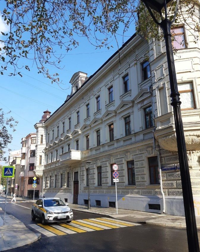 фасад дома, здание по адресу г Москва, Большой Харитоньевский пер, д 10/1 