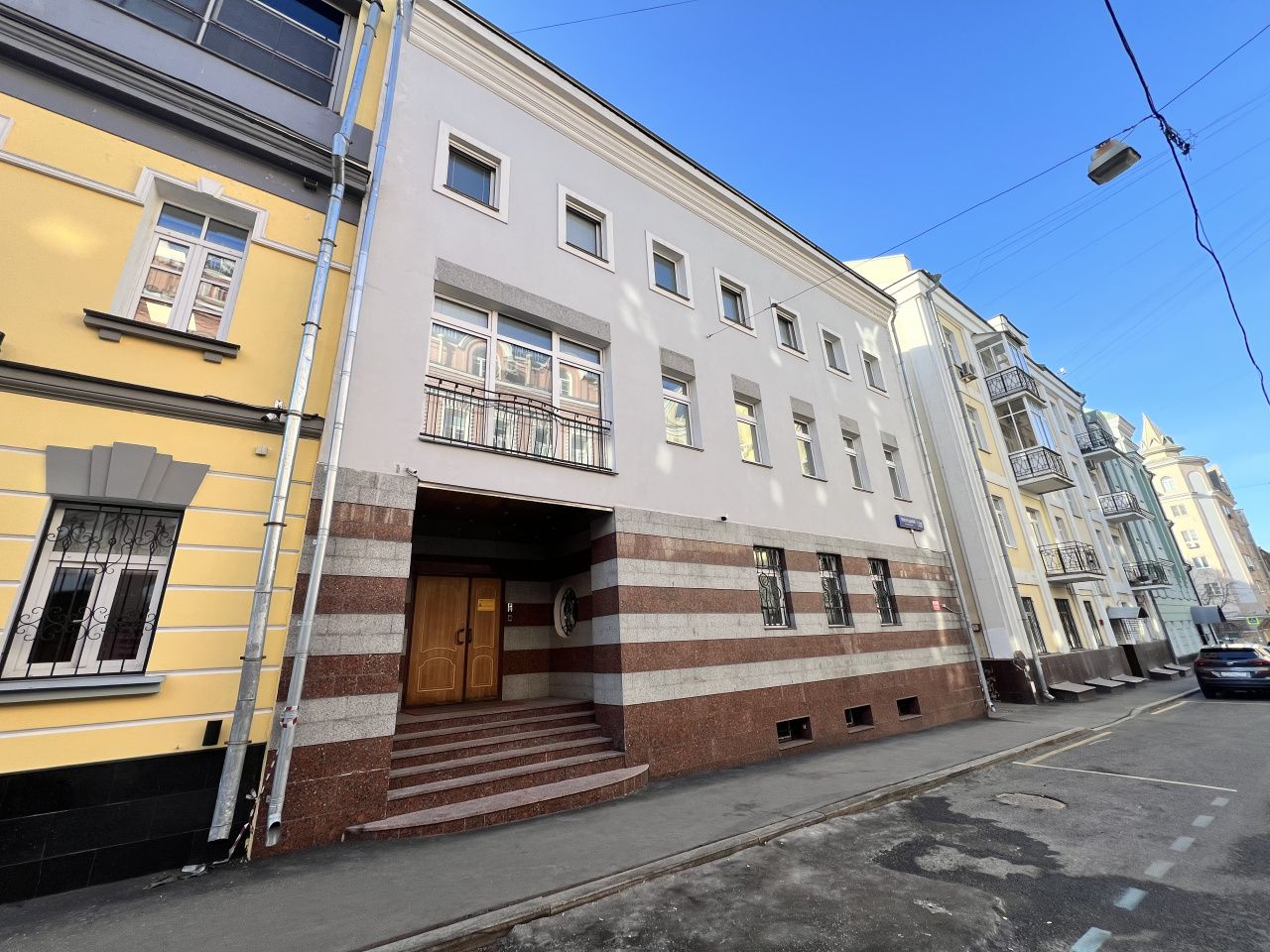 фасад дома, здание по адресу г Москва, Последний пер, д 22