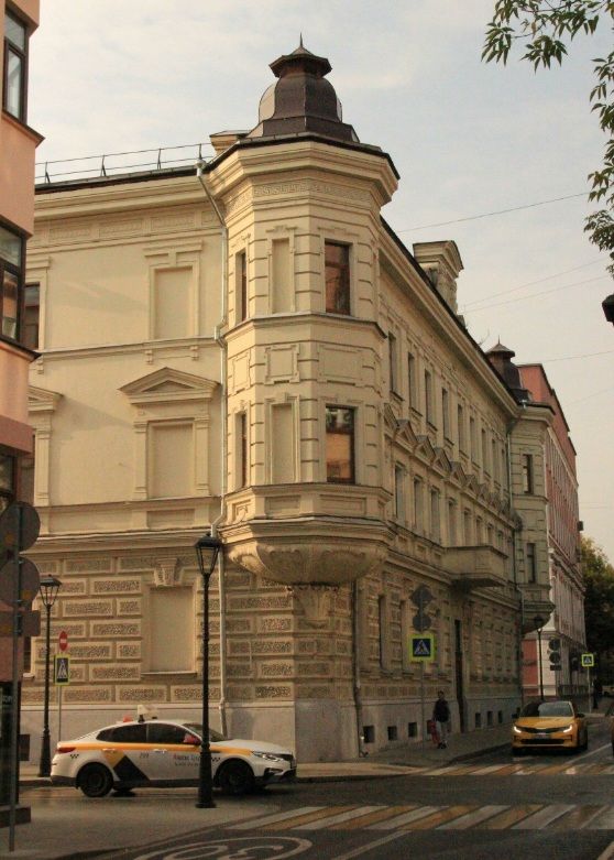 фасад дома, здание по адресу г Москва, Большой Харитоньевский пер, д 10/1 