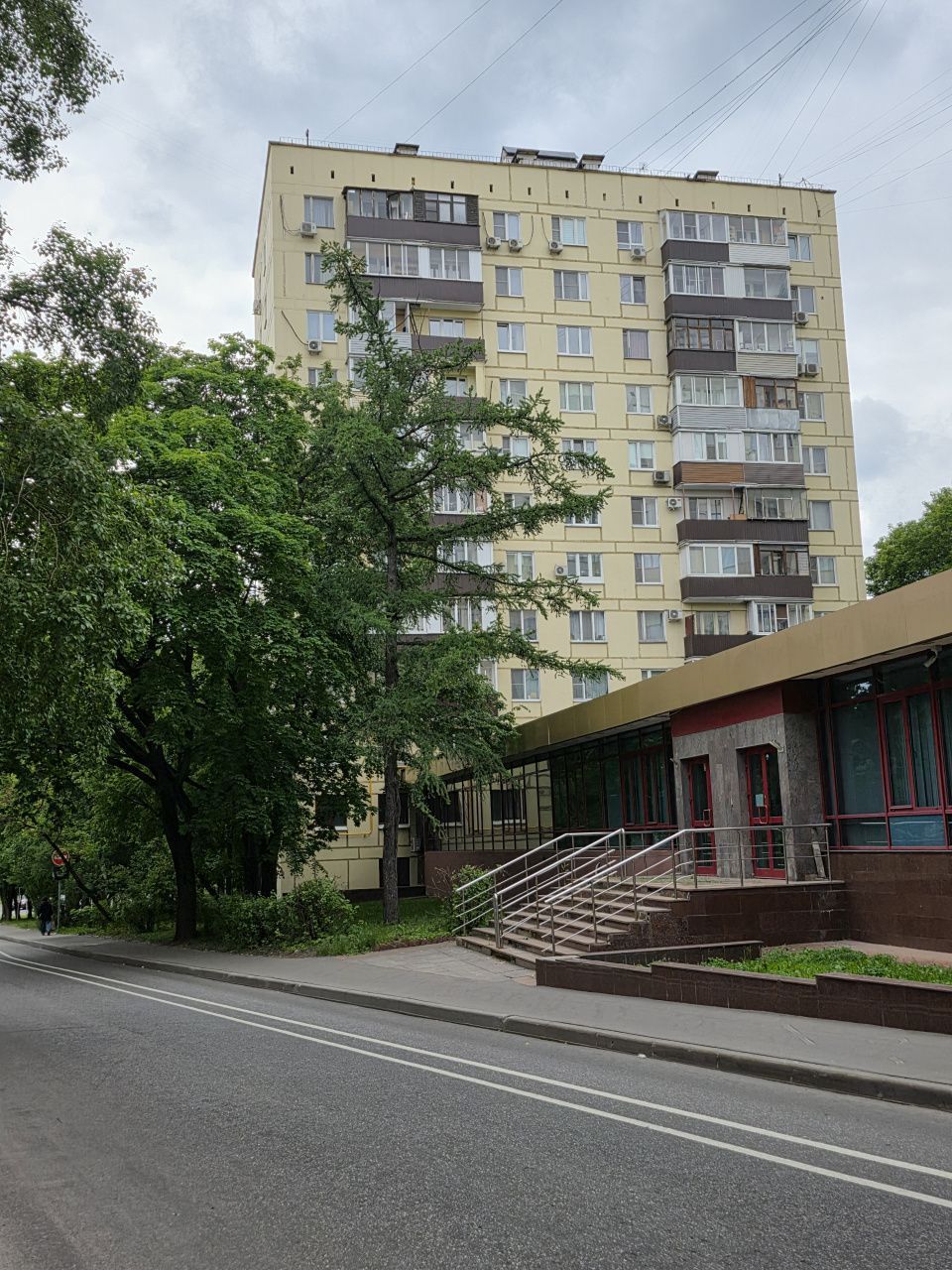 фасад дома, здание по адресу г Москва, ул Песчаная, д 8