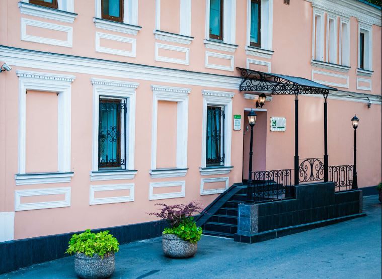 фасад дома, здание по адресу г Москва, Новинский б-р, д 5 стр 1 