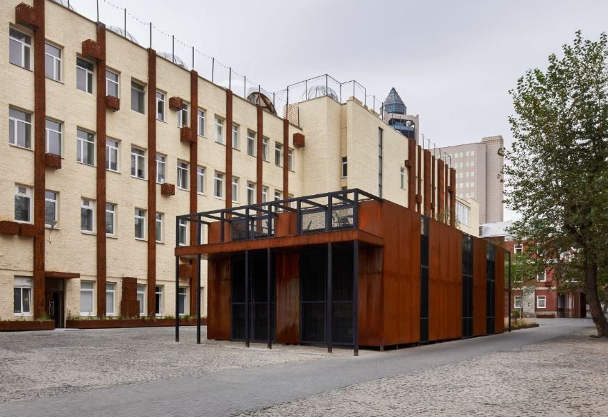фасад дома, здание по адресу г Москва, Холодильный пер, д 3 к 1 стр 4