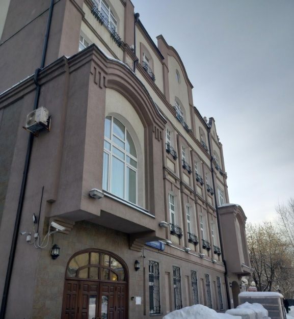фасад дома, здание по адресу г Москва, пер 1-й Вышеславцев, д 6
