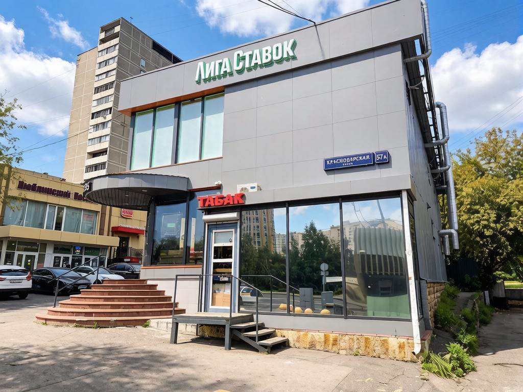 фасад дома, здание по адресу г Москва, ул Краснодарская, д 57А