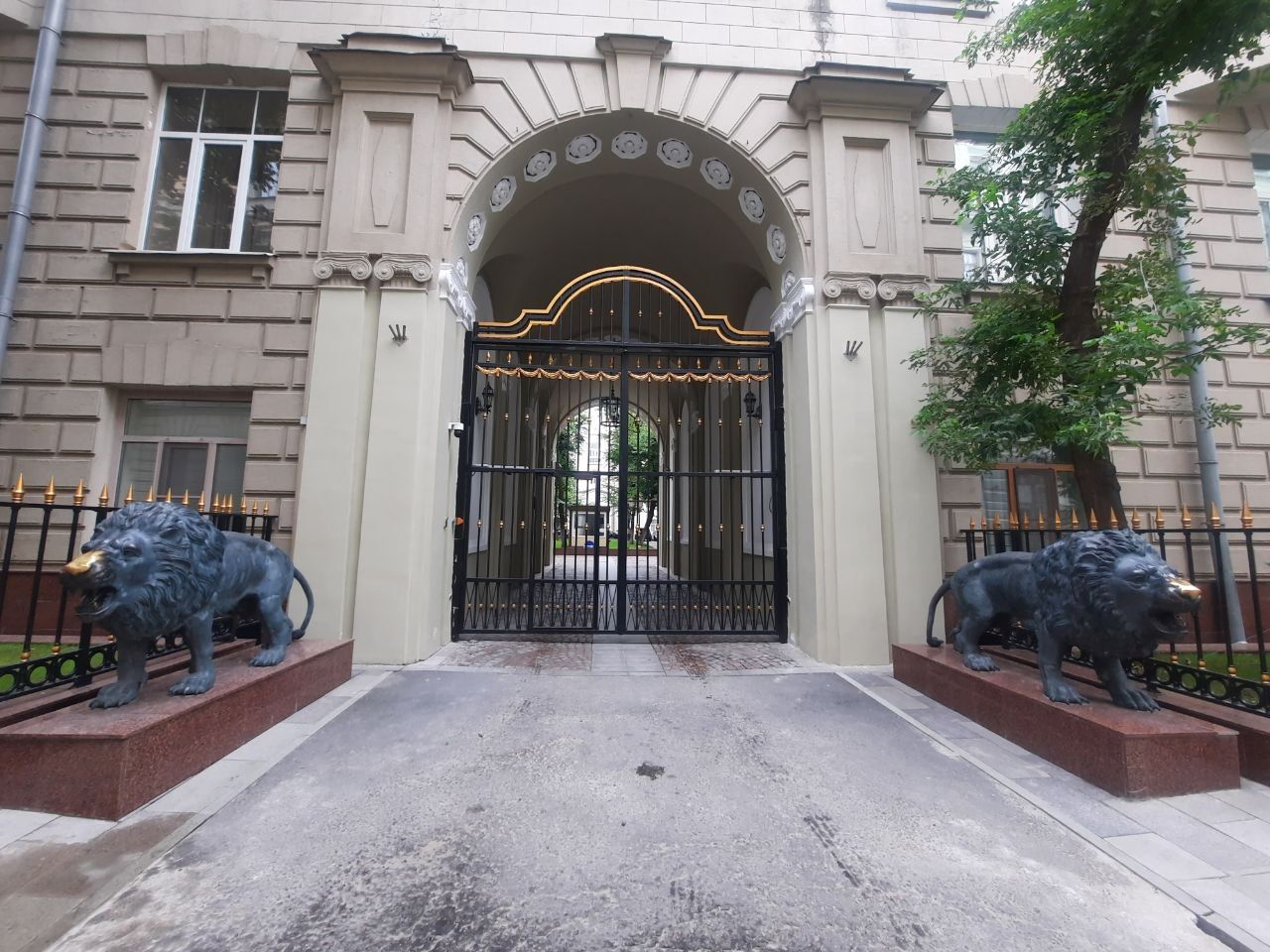 фасад дома, здание по адресу г Москва, Романов пер, д 5 