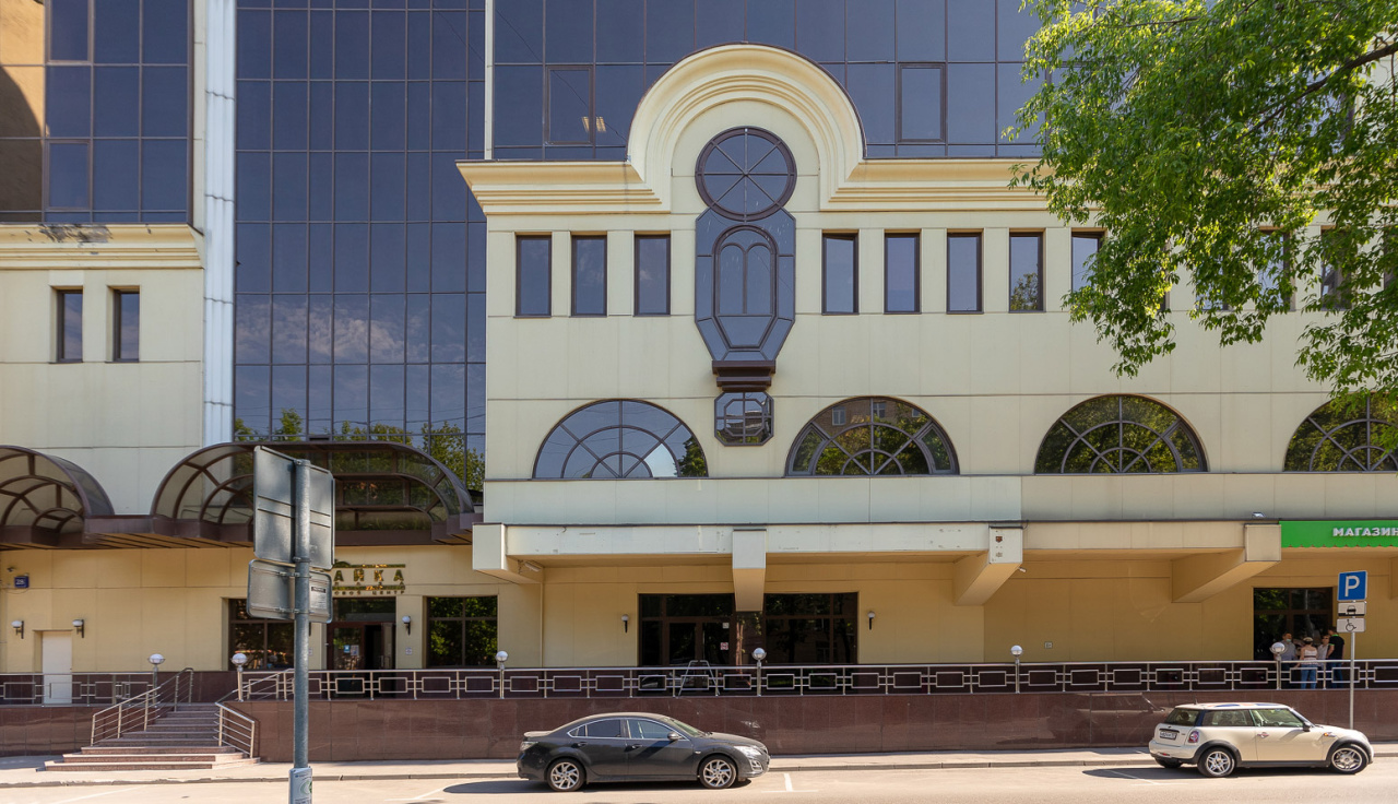 фасад дома, здание по адресу г Москва, пер Тишинский Ср., д 28 