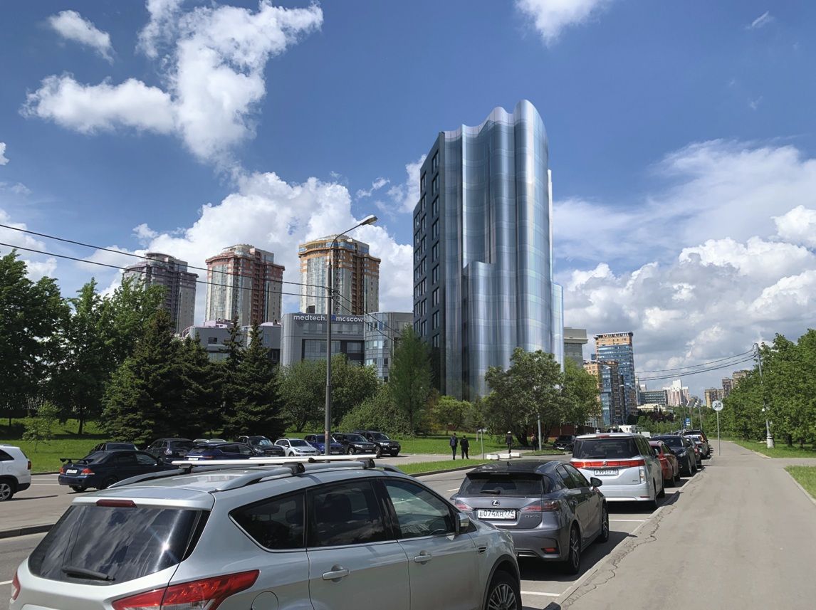 фасад дома, здание по адресу г Москва, пр-кт Вернадского, д 96 к 4