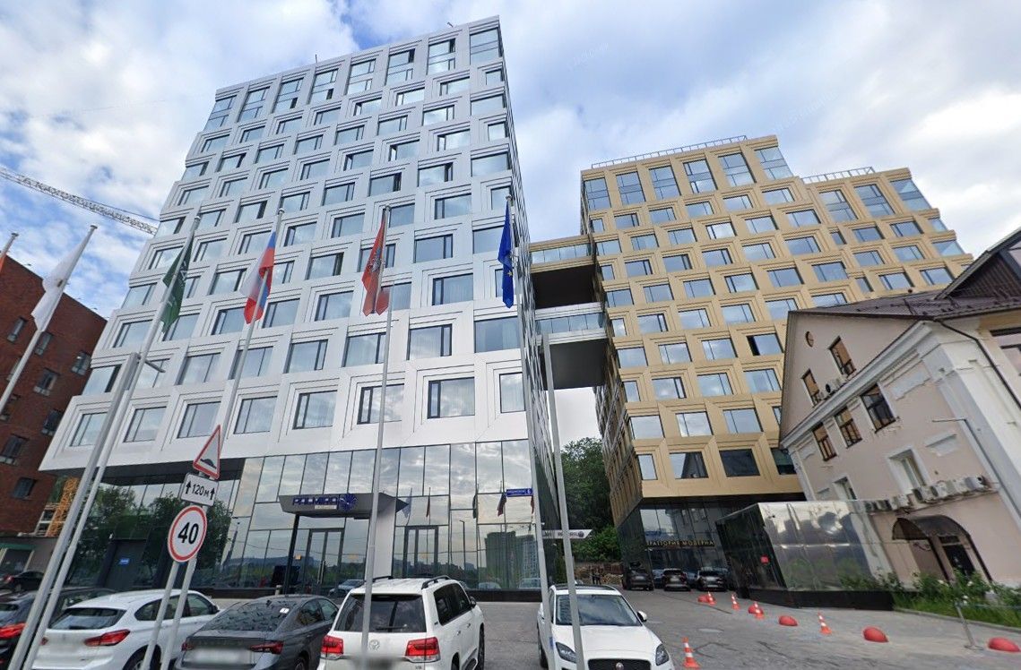 фасад дома, здание по адресу г Москва, Новоданиловская наб, д 6 к 1