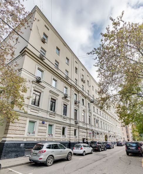 фасад дома, здание по адресу г Москва, Большой Власьевский пер, д 14 стр 1