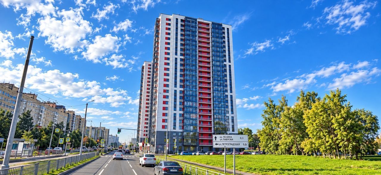 фасад дома, здание по адресу г Санкт-Петербург, Ириновский пр-кт, д 34