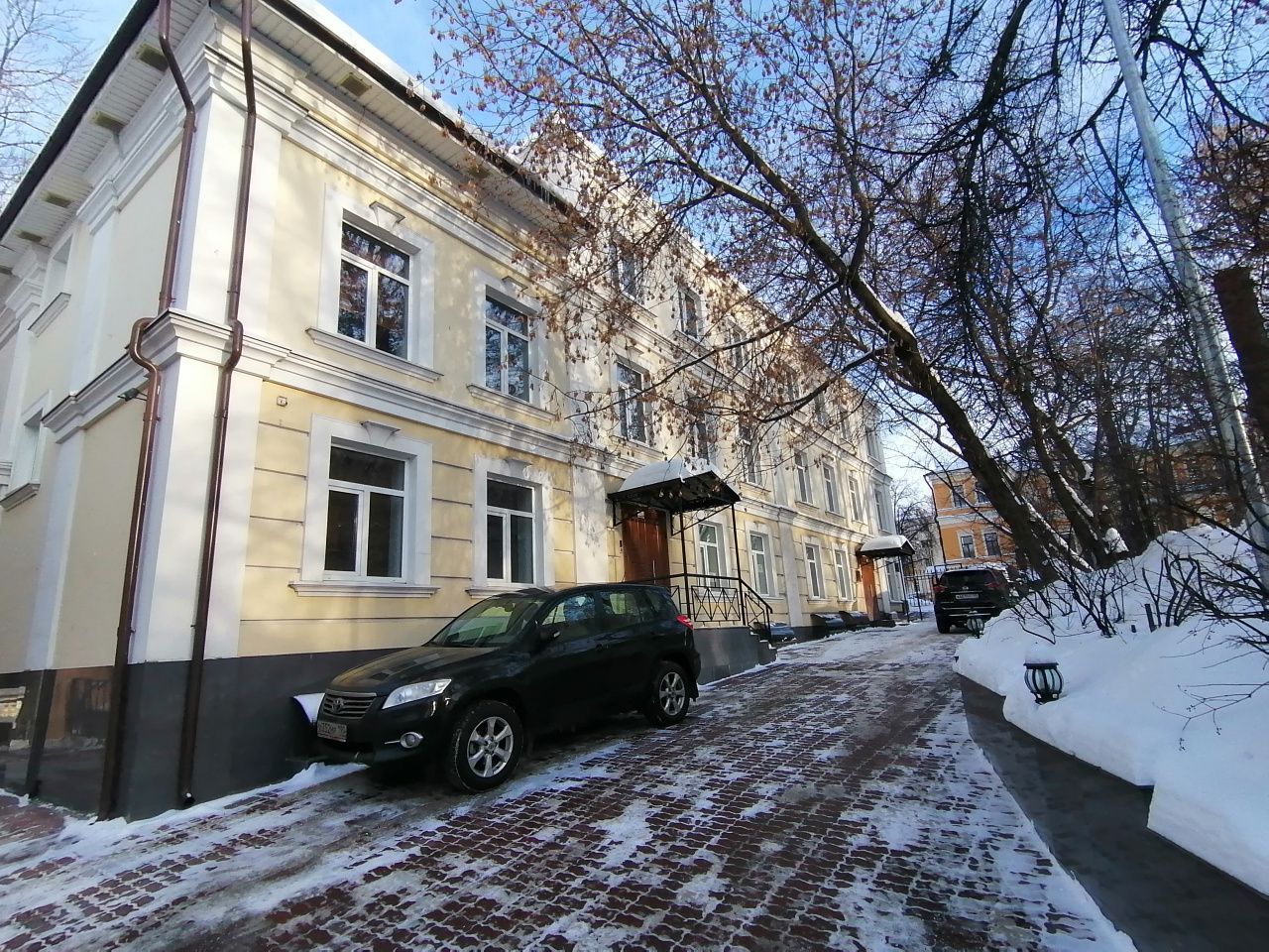 фасад дома, здание по адресу г Москва, Хохловский пер, д 10 стр 3 