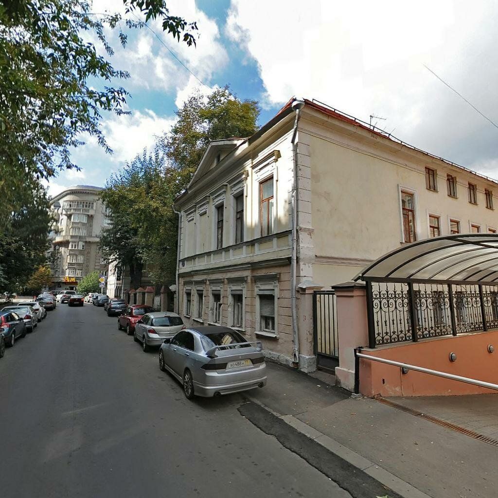 фасад дома, здание по адресу г Москва, Старопименовский пер, д 11 стр 6 